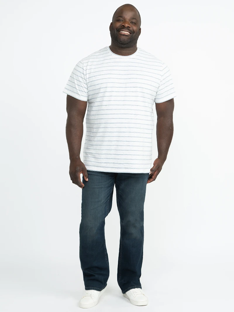 Men's Textured Striped Tee