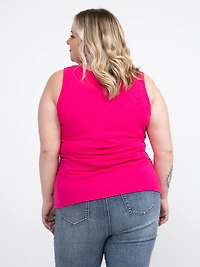 Women's High Neck Cut Out Tank