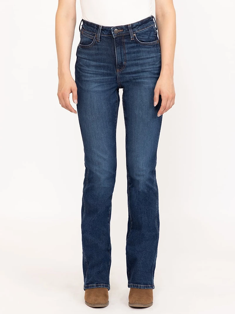 Women's Retro Bailey High Rise Dark Wash Bootcut Jeans