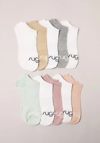 Sugar 10 Packk No Show Pastel Socks