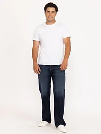 Men's Loose Medium Dark Jeans