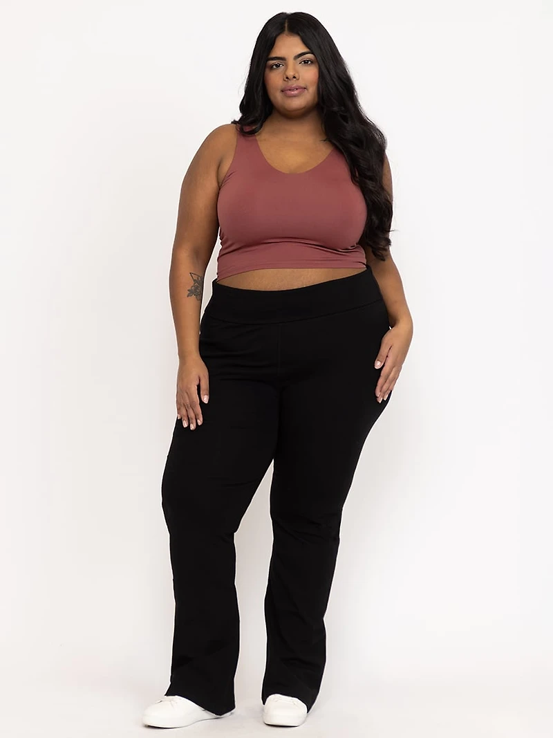 Women's Fold Over Waist Yoga Pant