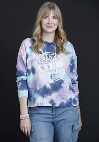 Women's Tie Dye Crop Hoodie