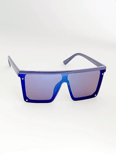 Women's Purple Shield Sunglasses