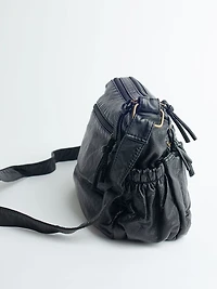 Women's Washed PU Crossbody Bag