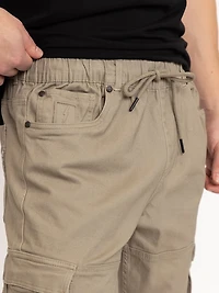 DNM WORKS Men's Khaki Cargo Sneaker Pant