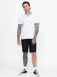 Men's Slub Notch Henley Tee