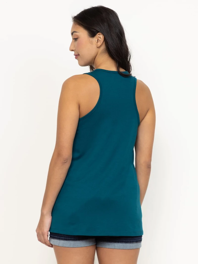 Women's Good Moms Bad Words Racerback Tank