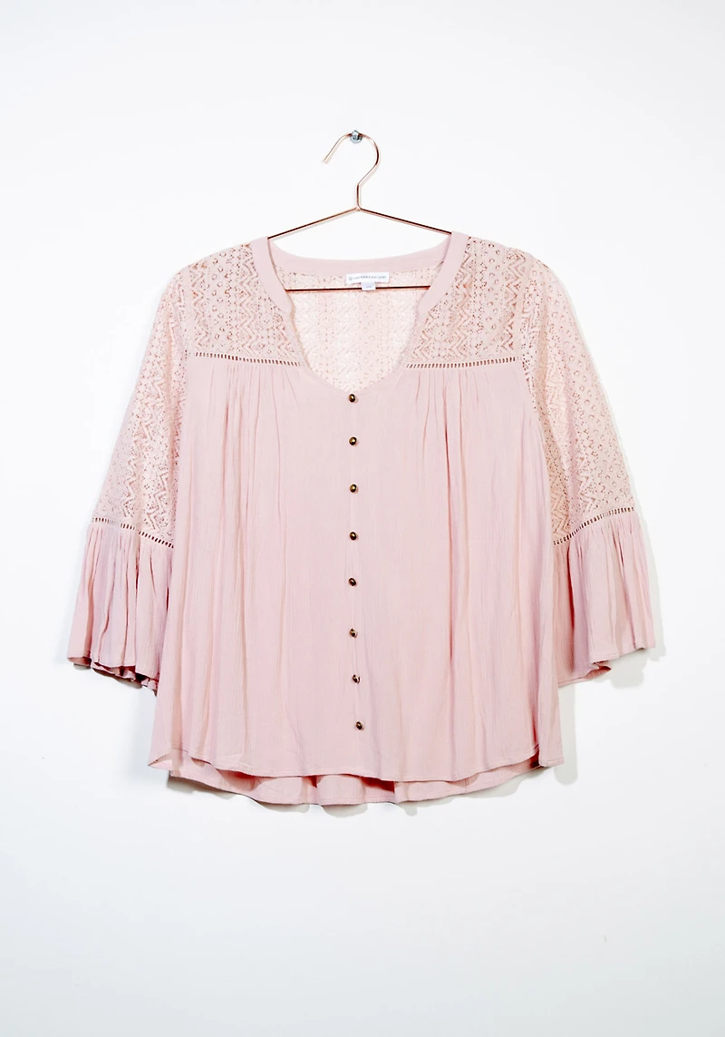 Women's Bell Sleeve Blouse