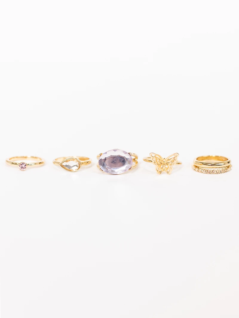 Women's Butterfly Ring Set