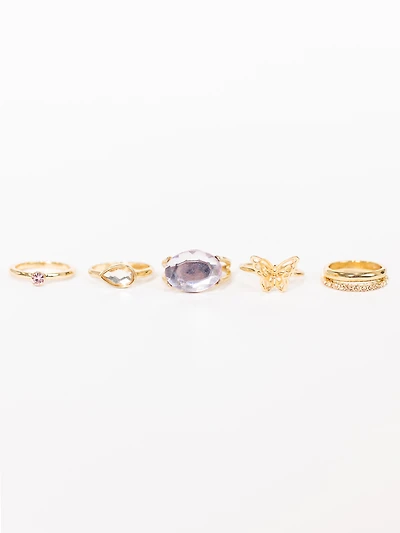 Women's Butterfly Ring Set