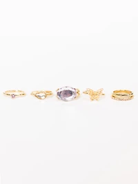 Women's Butterfly Ring Set