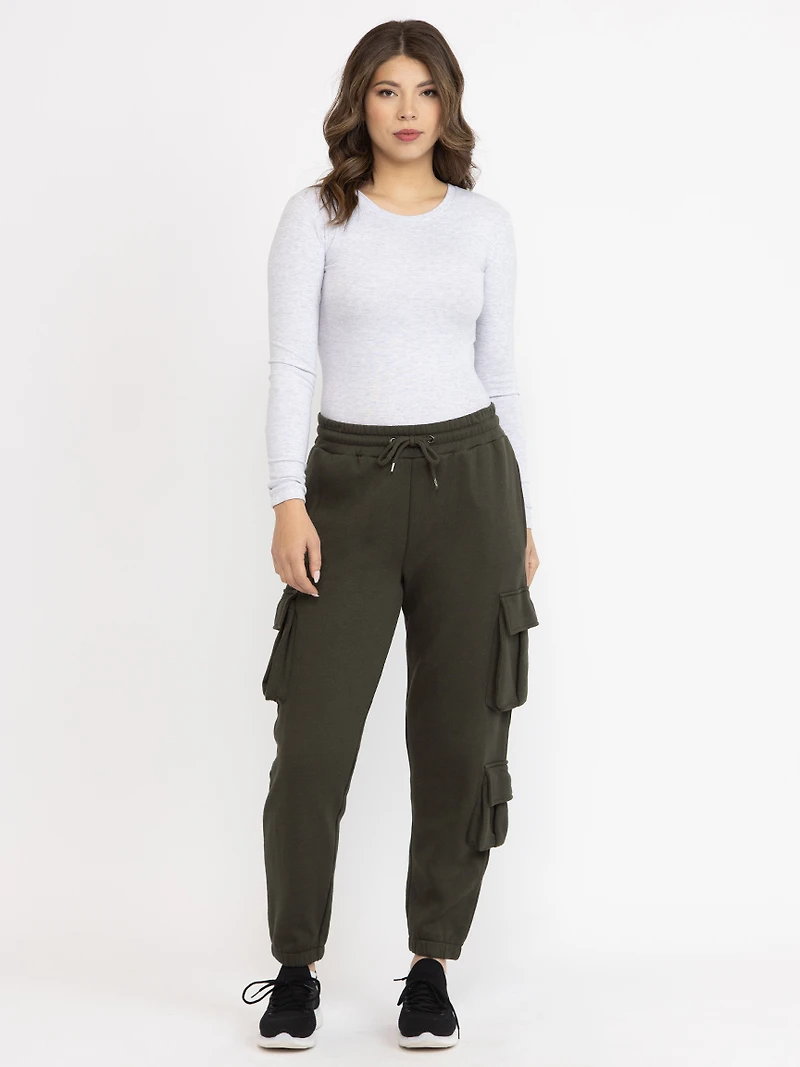 Women's Fleece Cargo Jogger