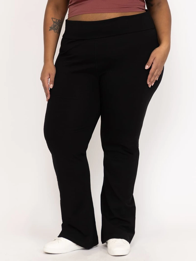 Women's Fold Over Waist Yoga Pant