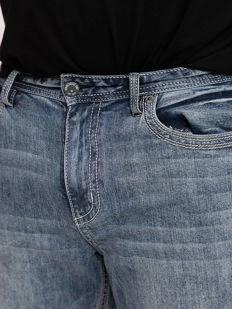 Men's Medium Wash Slim Straight Jeans