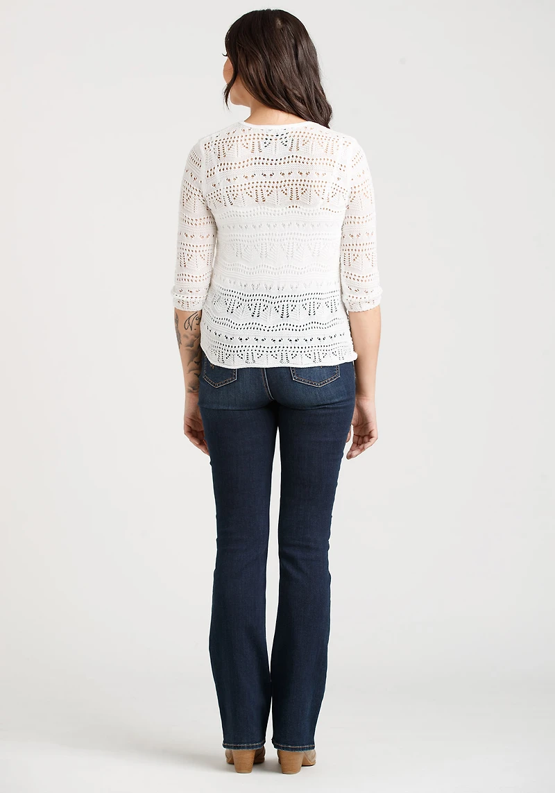 Women's Pointelle  Pullover