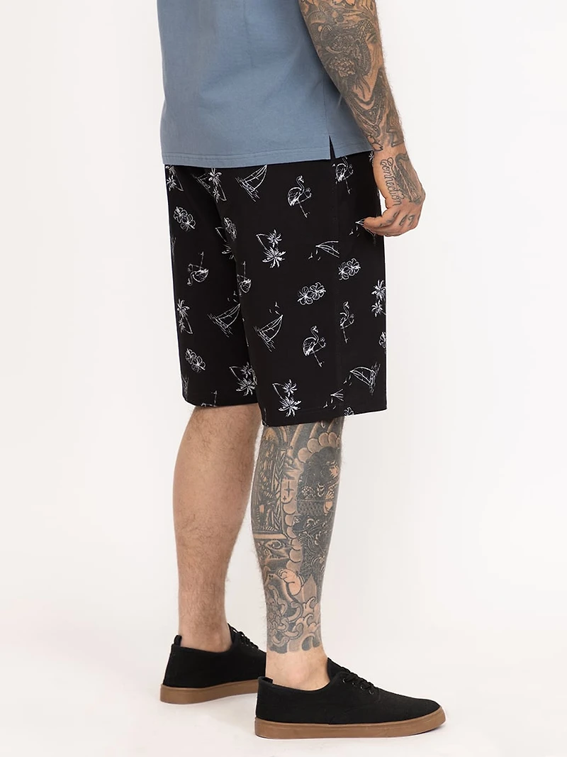 Men's Printed Tropical Board Shorts