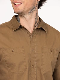 Men's Solid Washed Shirt