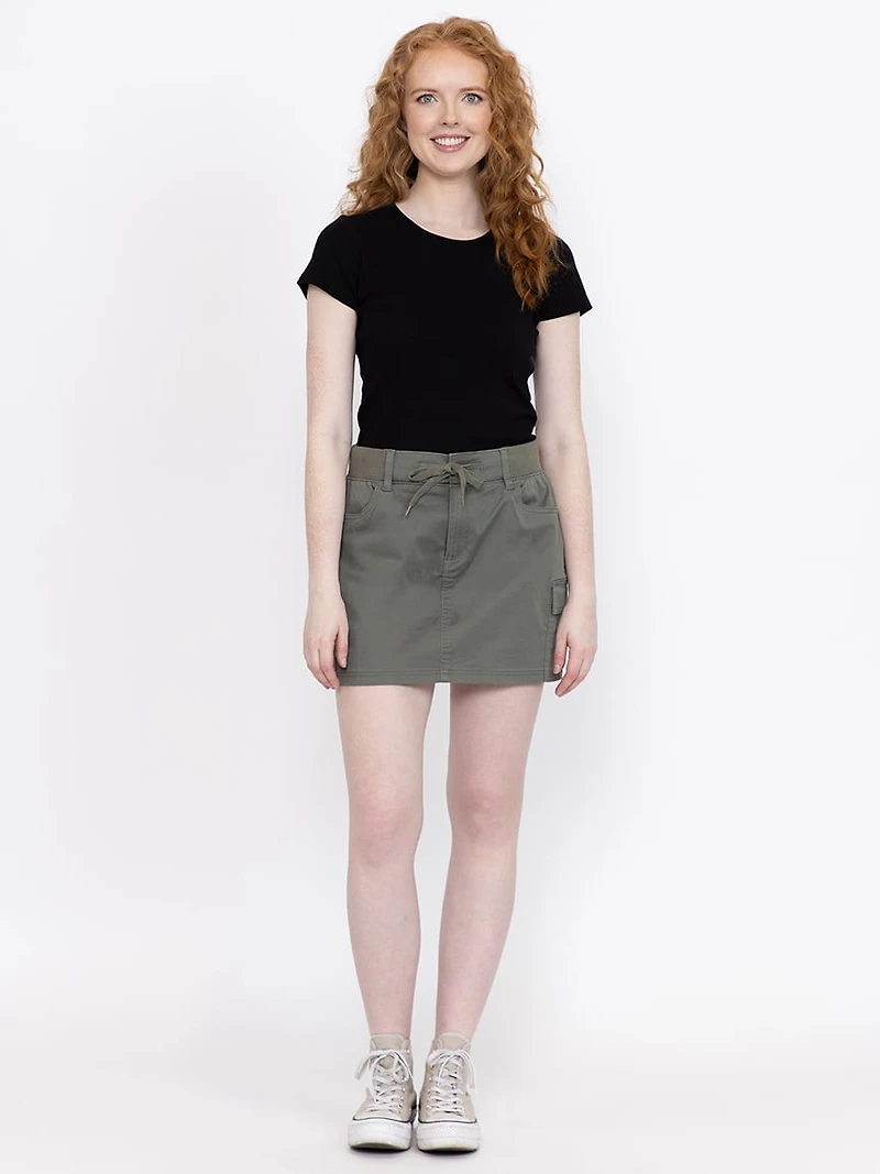 Women's Ribbed Crew Neck Tee