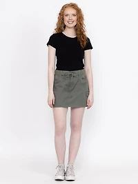 Women's Ribbed Crew Neck Tee