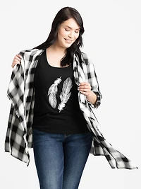 Women's Plaid Wrap