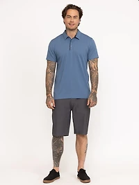 Men's Active Textured Polo Tee