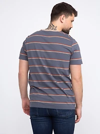 Men's Stripe Crew Neck Tee