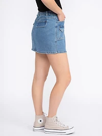 Women's Cargo Denim Skirt