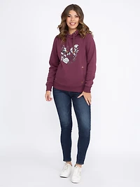 Women's Skull Popover Hoodie
