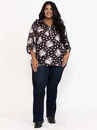Women's Skull Floral Blouse