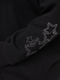 Women's Rinestone Zip Hoodie