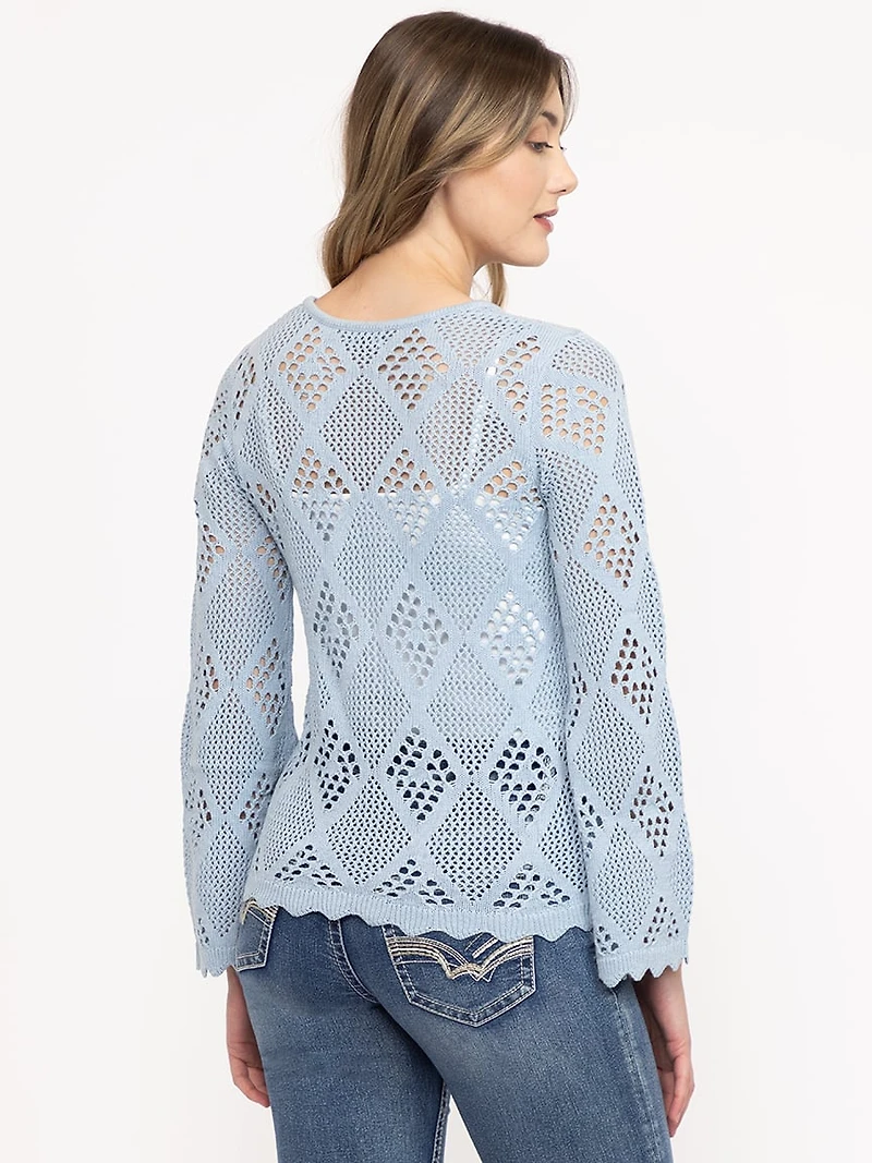 Women's Pointelle Sweater