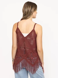Women's Crochet Sweater Tank