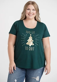 Women's Lit Scoop Neck Tee