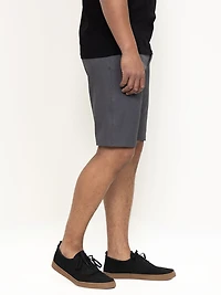 Men's Textured Grey Hybrid Shorts