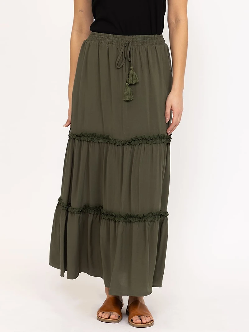 Women's Tiered Maxi Skirt