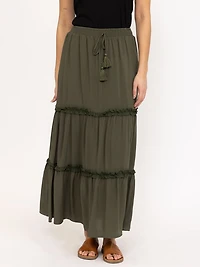 Women's Tiered Maxi Skirt