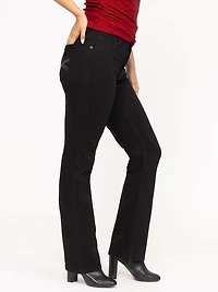 Women's Embellished Black Straight Leg Jeans