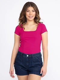 Women's Rib Corset Tee