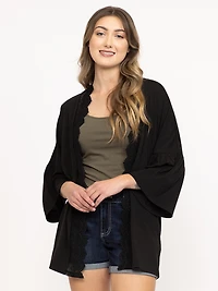 Women's Crochet Trim Cardigan