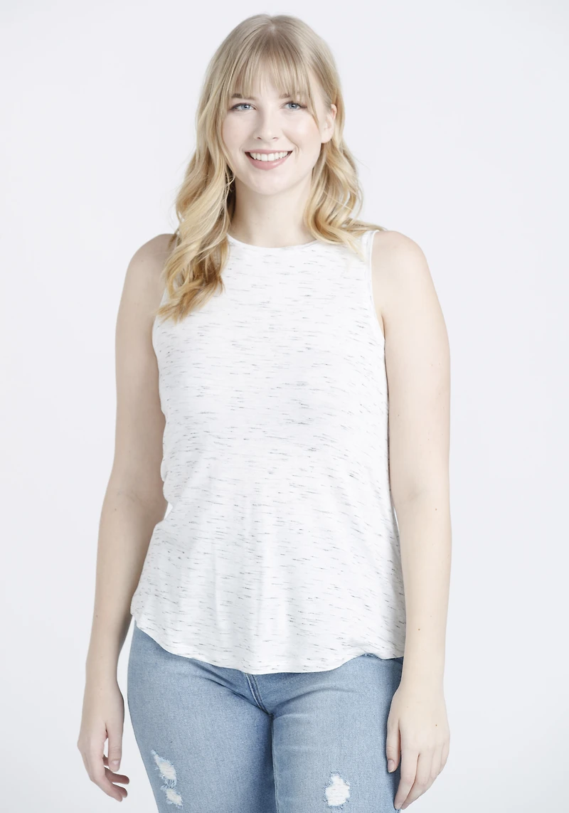 Women's High Neck Space Dye Tank