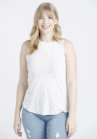 Women's High Neck Space Dye Tank