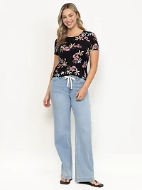 Women's Tropical Crew Neck Tee