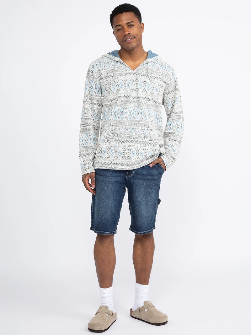 Men's Geometric Popover Hoodie
