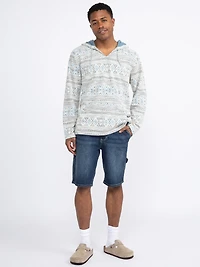 Men's Geometric Popover Hoodie