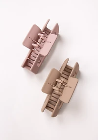 2pk Square Claw Clip