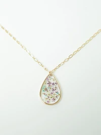 Women's Pressed Flower Necklace