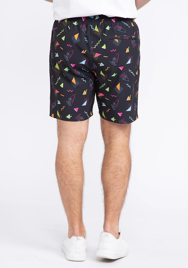 Men's 90s Print Board Short