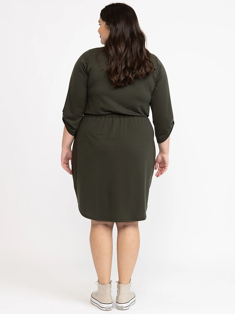 Women's Half Zip Knit Dress