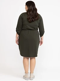 Women's Half Zip Knit Dress